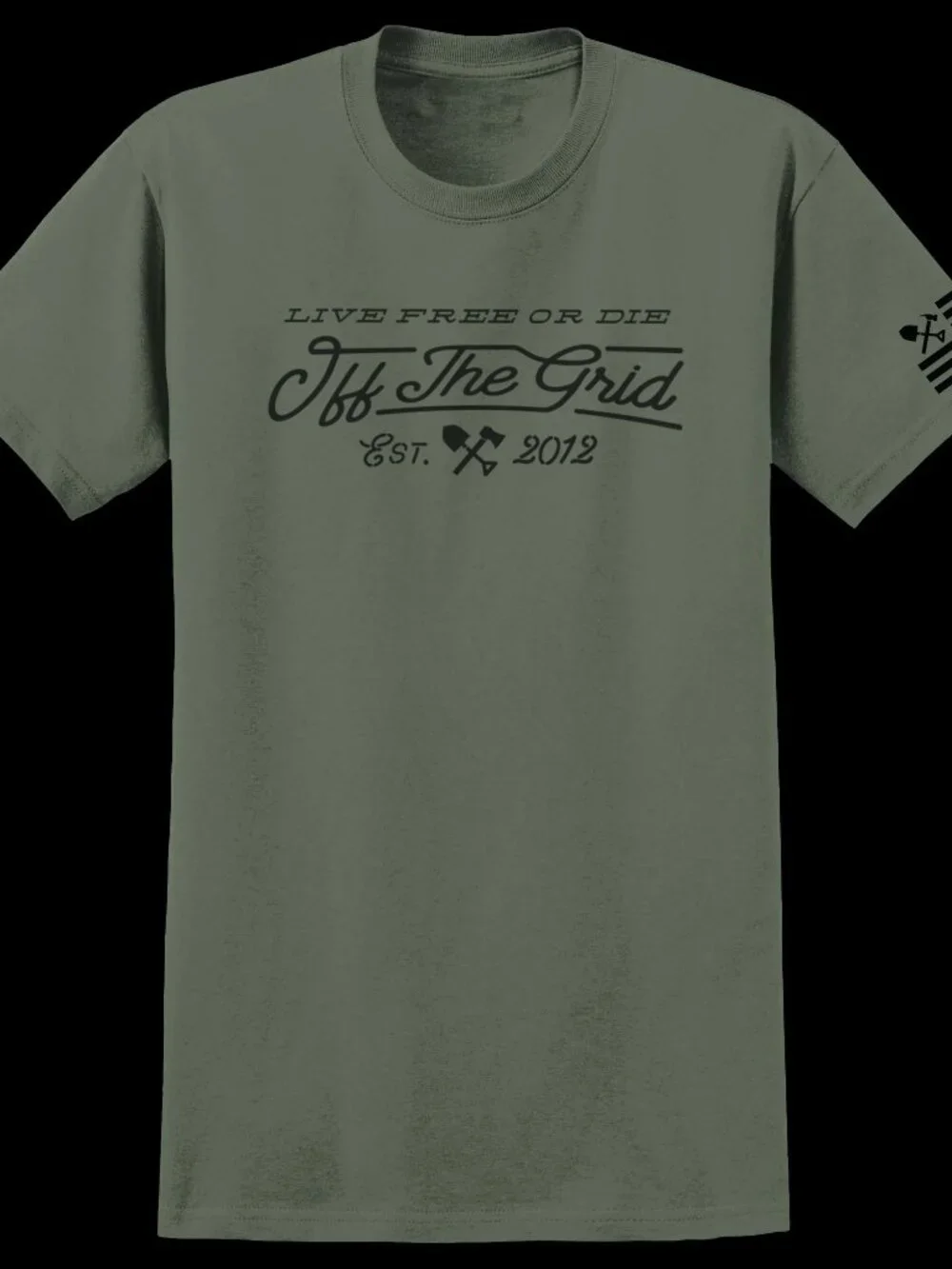 Off The Grid Surplus A Train Tee Shirt - Natural - Picture 7 of 7